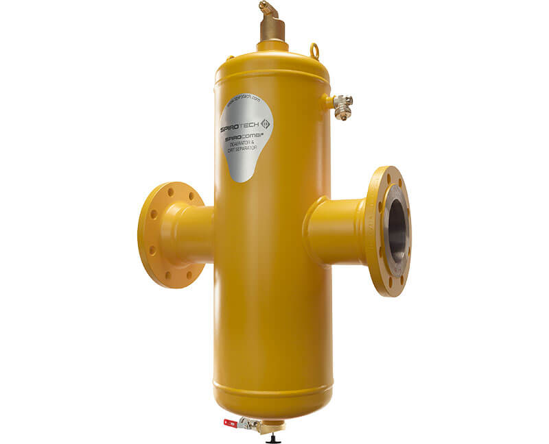 Spirotech SpiroCombi dirt separator & microbubble deaerator for use in data centers