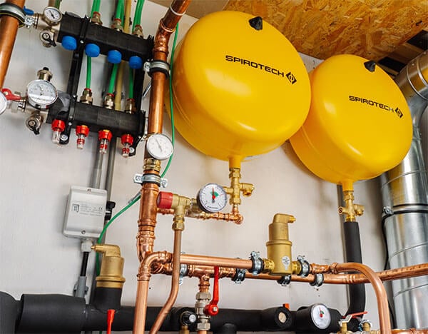 Spirotech expansievaten met een zakmembraan